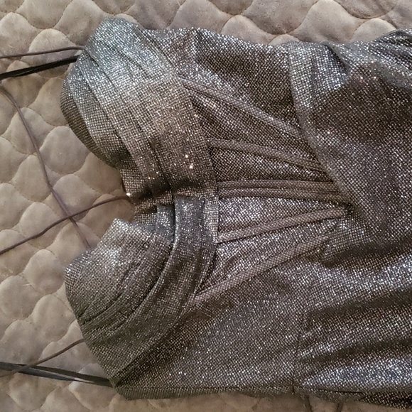 Navy Blue Prom Dress - Picture 4 of 8